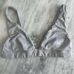 Heather Gray Ripcurl Sporty Swimsuit Top